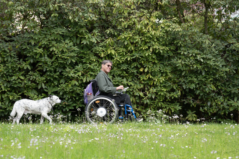 Foto: Christoph Keller mit Hund
